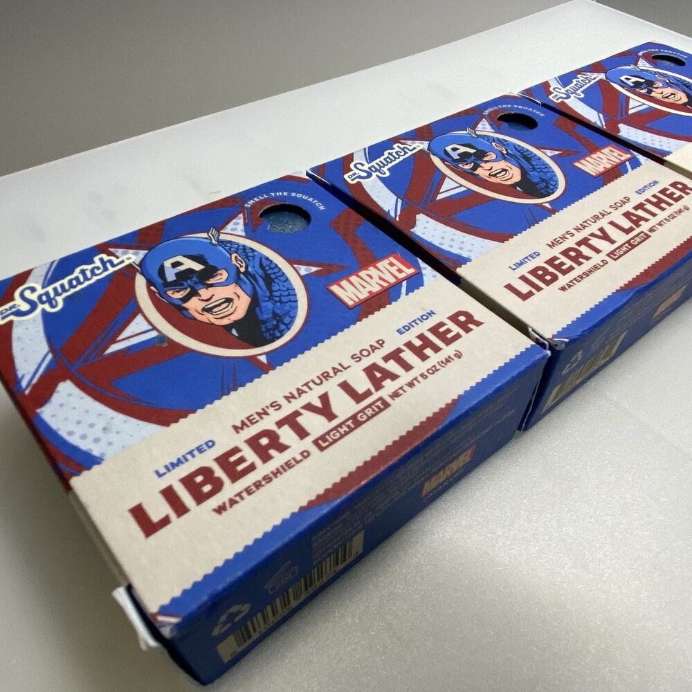 Dr. Squatch Soap Liberty Lather Cap America (3) Bars | 5oz Bars Limited Edition